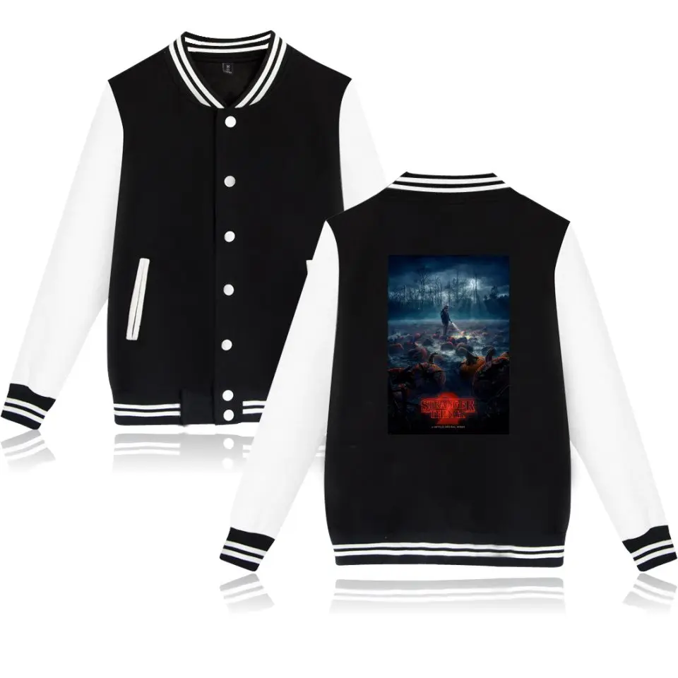 Stranger Things Season 2 Jacket Funny TV Clothing Men Women Baseball Uniform | Мужская одежда