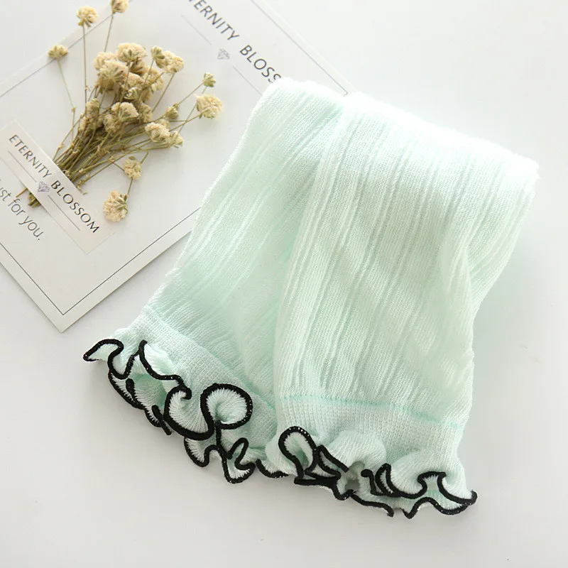 Детские колготки для девочек летние хлопковые тонкие сетчатые новорожденных