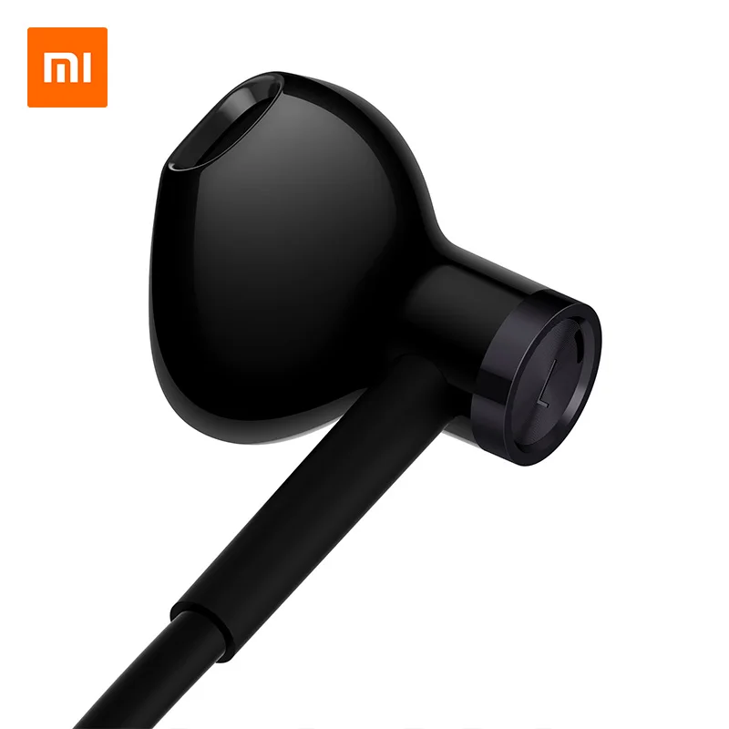 Xiaomi наушники Половина в ухо двойной драйвер блок динамик проводной управление с