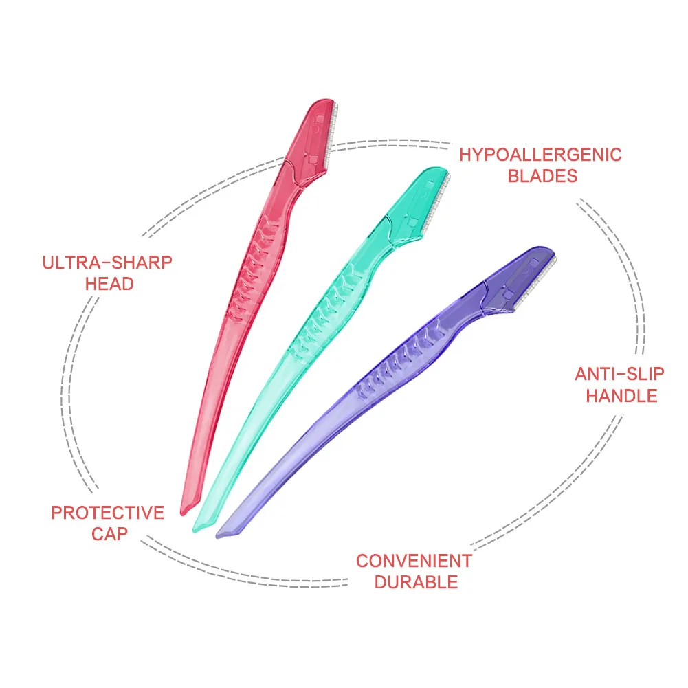 PHOERA вилка Совет водонепроницаемый карандаш для бровей тонкой эскиз Microblading TattooPen wenkbrauw potlood+ 3 шт. Брови бритвы Косметика Инструмент
