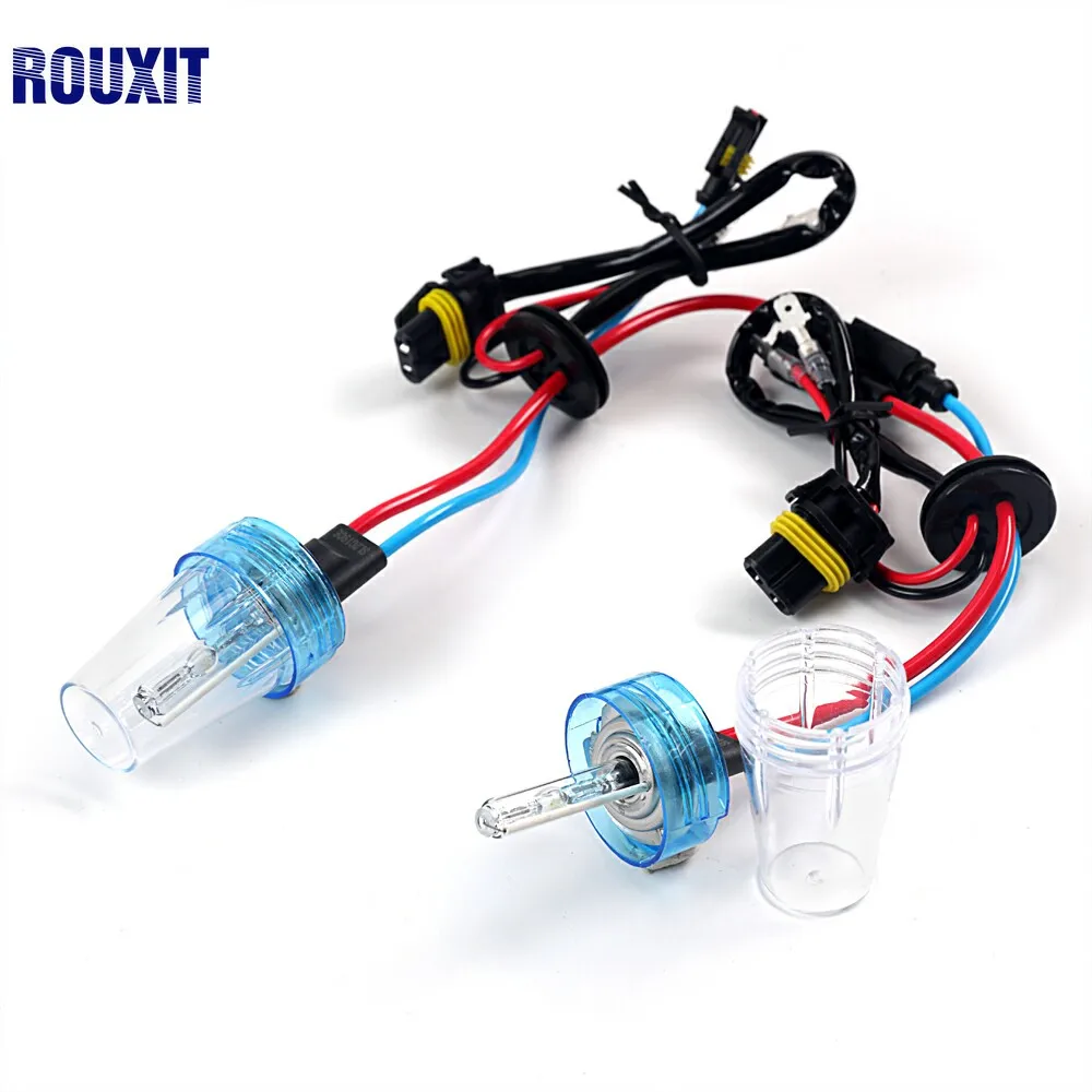 2 шт. 12 В 55 Вт AC Xenon H7 HID конверсионный комплект H1 H3 H11 9005 лампы для автомобильных фар 4300k 6000k 8000K