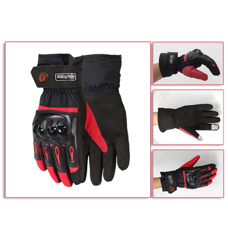 Водостойкие зимние мотоциклетные перчатки гоночные Luva moto queiro Guantes Luvas de 0819