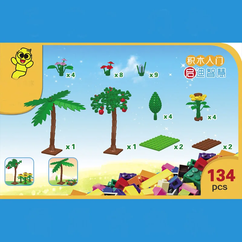 Бесплатная доставка! * набор растений сделай сам просвечивающие блочные кирпичи