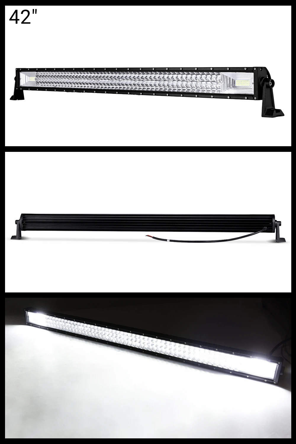Oslamp 3 ряда 2" 34" 4" 50" Автомобильный прямой светодиодный светильник светодиодный Рабочий фонарь комбинированная лампа для 4x4 грузовика ATV прицепа автомобиля внедорожного вождения