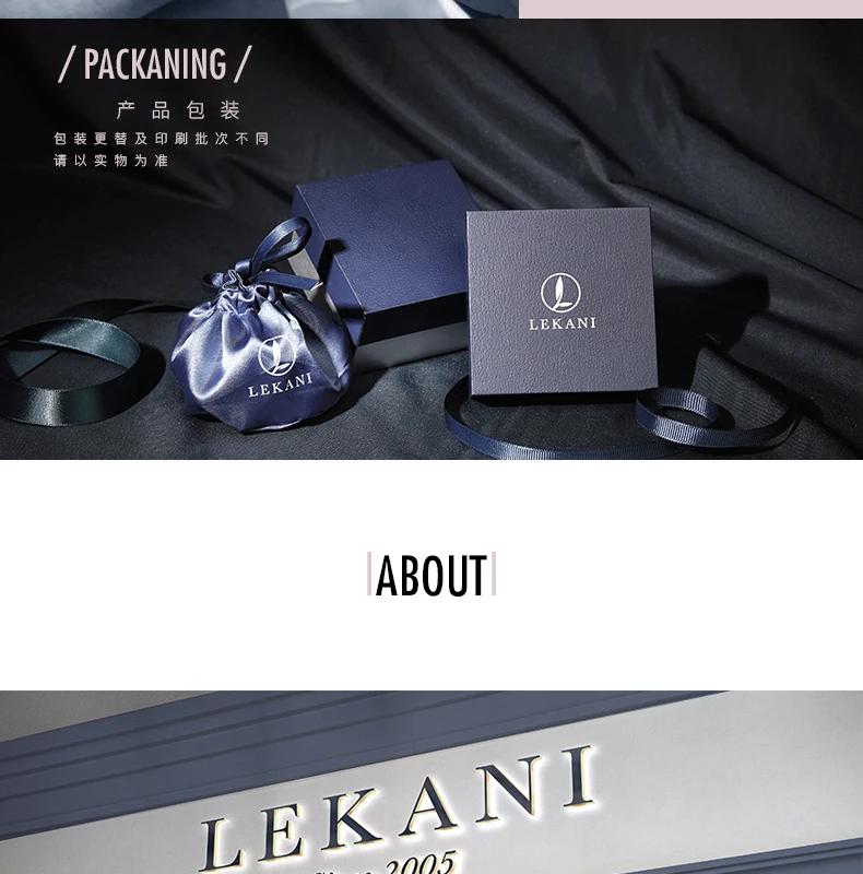 LEKANI элегантная чакра любовника оранжевые кристаллы от Swarovski цепочка ключицы 925 пробы Серебрянное ювелирное ожерелье рейки