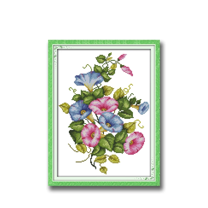 Morning Glory Цветочный узор Счетный крест 11CT 14CT набор крестиков ручная вышивка для