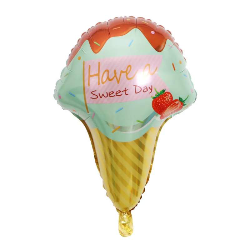 Candy doughnut Ice cream theme helium Foil Balloons baby Birthday wedding party decor supplies kids toy | Дом и сад