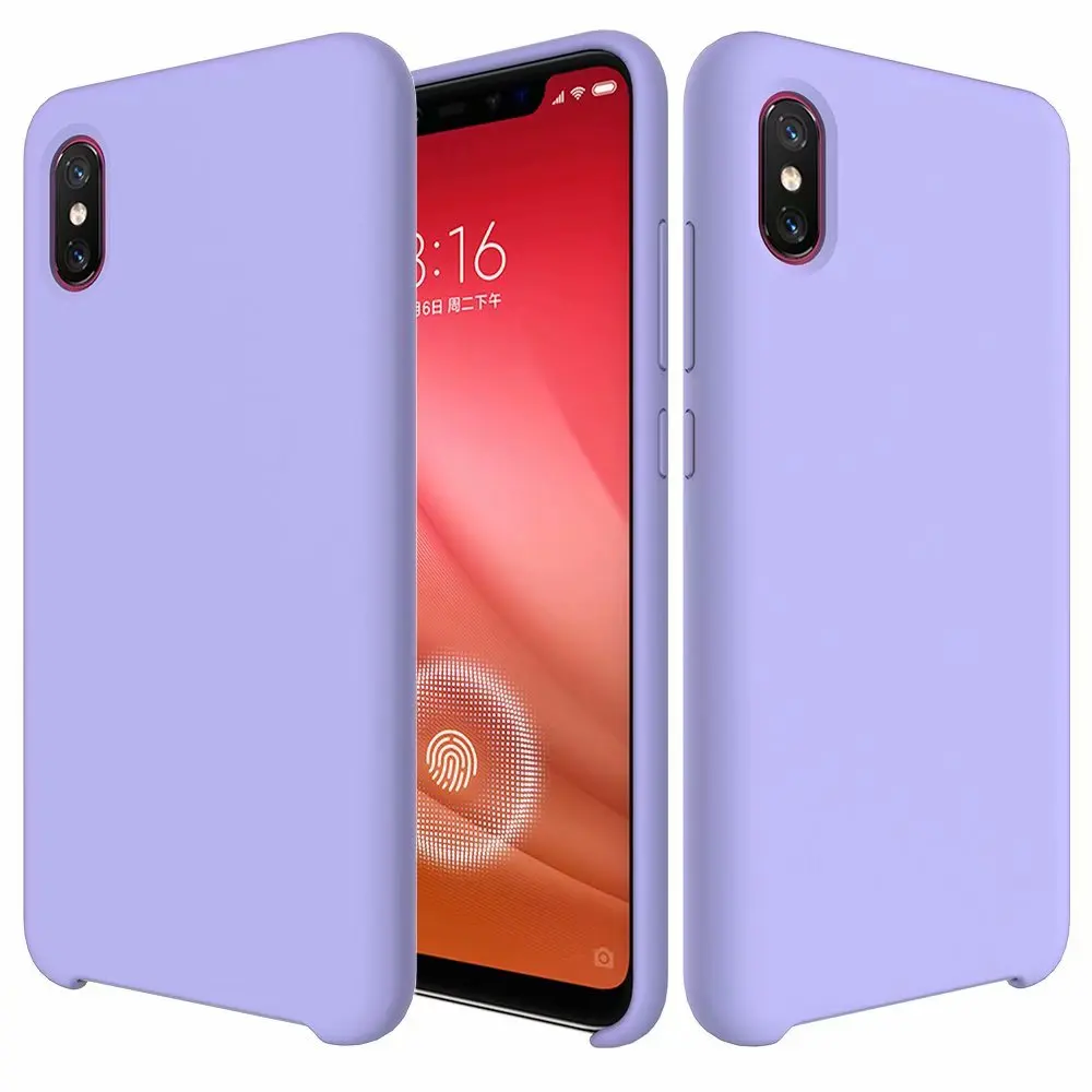Purple Оригинальные чехлы HYSOWENDLY Macaron для Redmi 5 Plus 6 6Pro, матовые силиконовые чехлы для Xiaomi 6 6X8 8Pro 8lite Mix 2 2S Max 3 Plus - Цвет: Purple