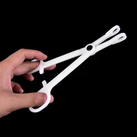 professional plastic disposable body piercing plier body ear lip navel nose tongue piercing forcep tool round open clamp