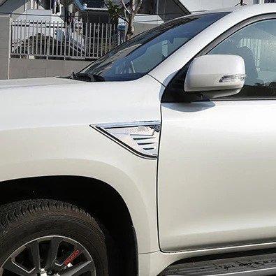2 шт. хромированные наклейки для кузова Toyota Land Cruiser Prado FJ 150 2010 2014 2016 2018|abs chrome|land cruiser