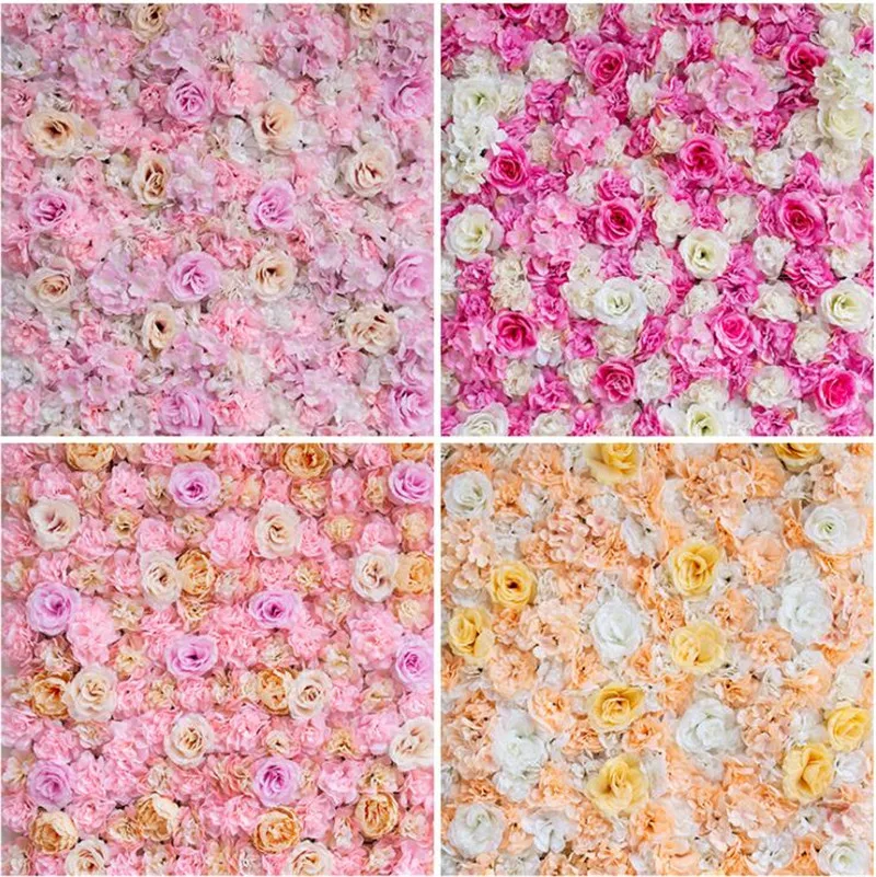 40x60 см искусственный цветок, украшение на стену, дорожная свинцовая Цветочная искусственная Гортензия, пион, роза, цветок для украшения свадебной арки, Флорес, венок