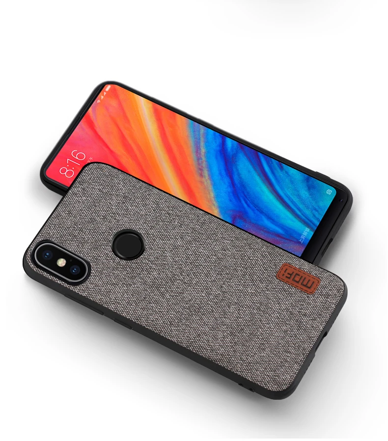 Чехол для mi mix 2 s, чехол MOFI для Xiaomi Mi Mix 2, задний тканевый бизнес-чехол для mi mix2s, мягкий силиконовый край, полный Чехол, 5,99 дюймов