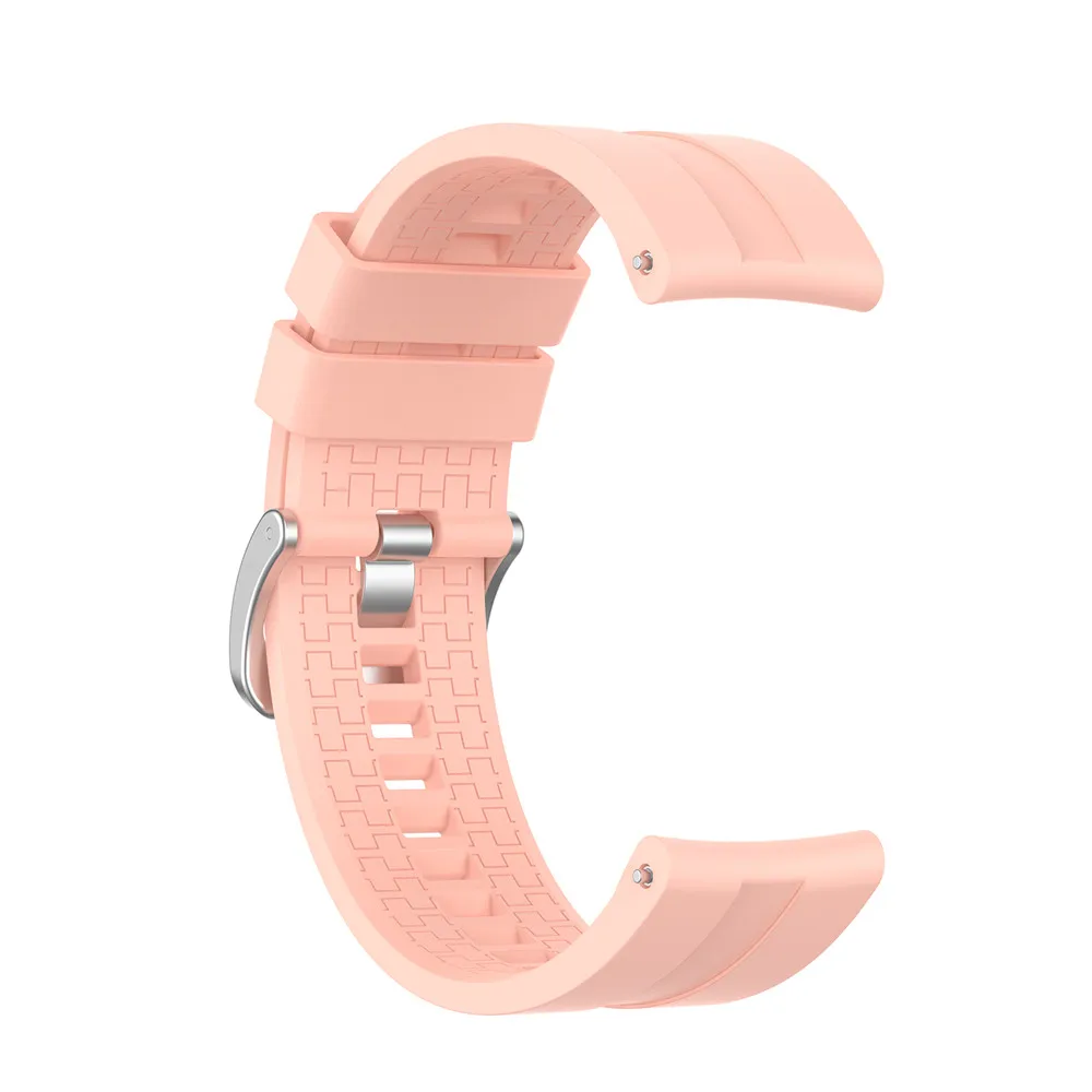 Light pink Силиконовый ремешок hero iand 22 мм для huawei watch GT 46 мм ремешки для huami Amazfit GTR 47 мм smartwatch Браслет - Цвет ремешка: Light pink