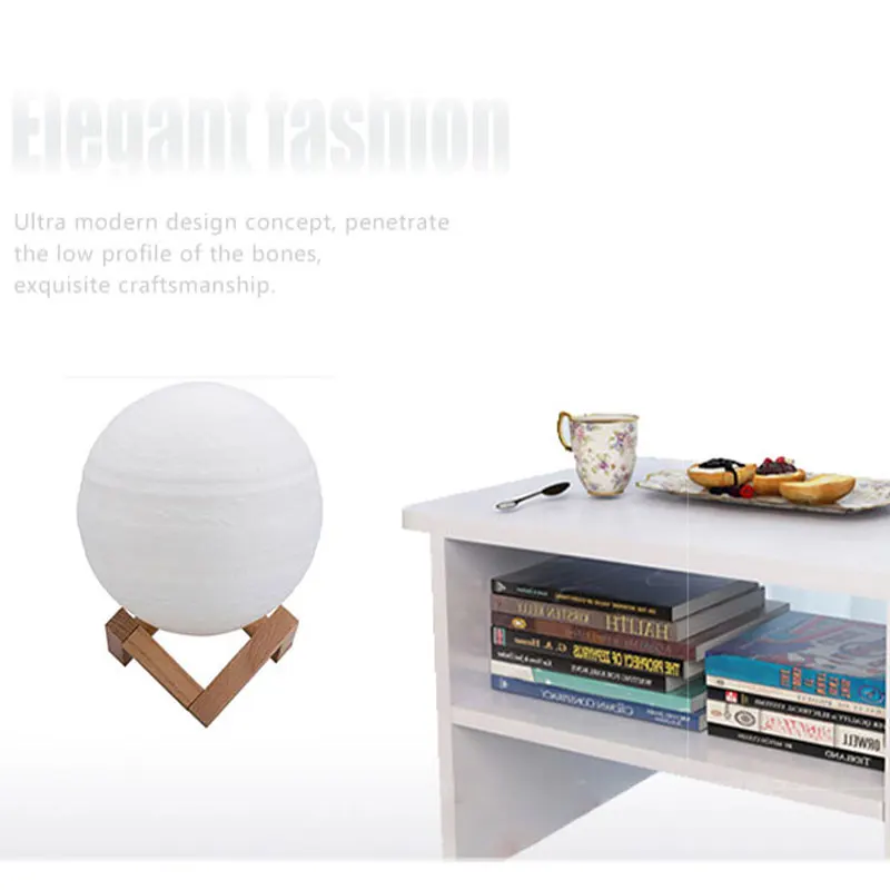 Модные 3D принт Юпитер лампа Home Decor луна USB Перезаряжаемые сенсорный затемнения
