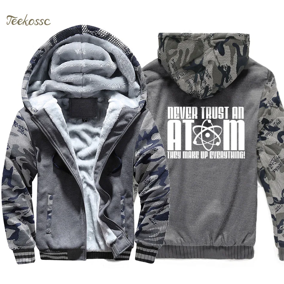 Никогда не доверяйте Atom они делают все толстовки для мужчин Забавный свитер с