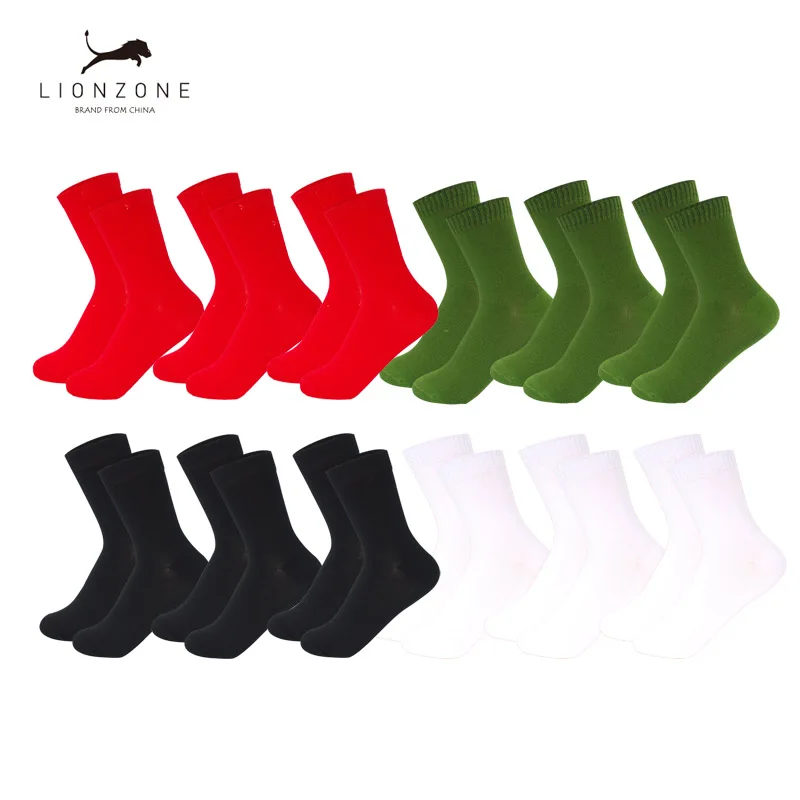 Mix-12Pairs-4 LIONZONE 12 пар/лот, платье, бамбуковые носки для женщин, чистый цвет, мягкие дышащие женские носки из конопляного волокна, упаковка+ Бесплатный подарок - Цвет: Mix-12Pairs-4