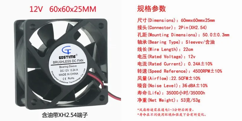 DC 12V 24V 6CM cm 60MM 60X60X25 6025 Бесщеточный Охлаждающий вентилятор|Кулеры и системы