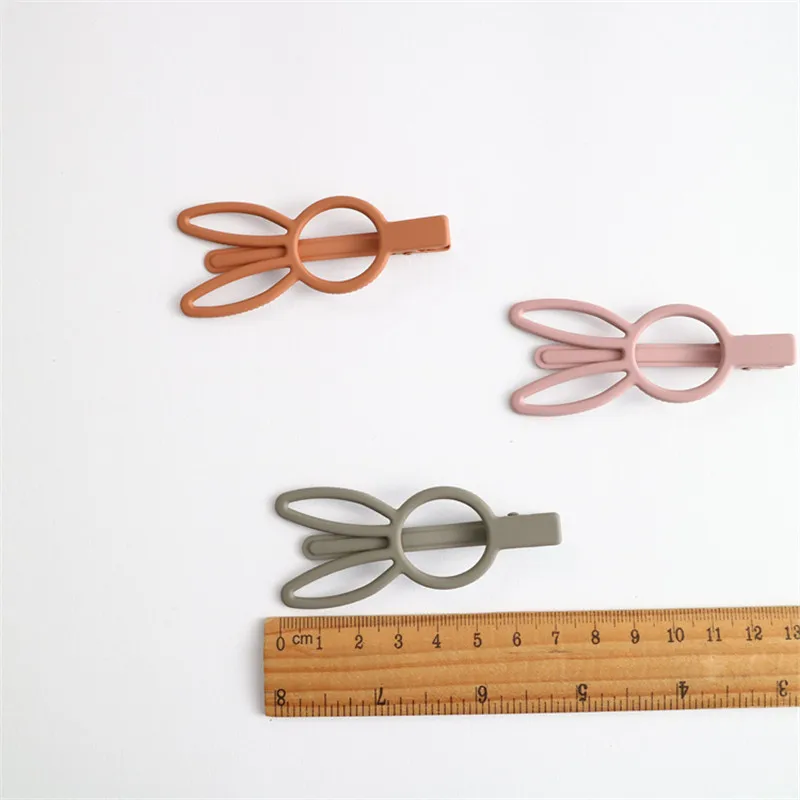 Милые матовые заколки с кроликом модные для волос сделай сам женщин и девочек