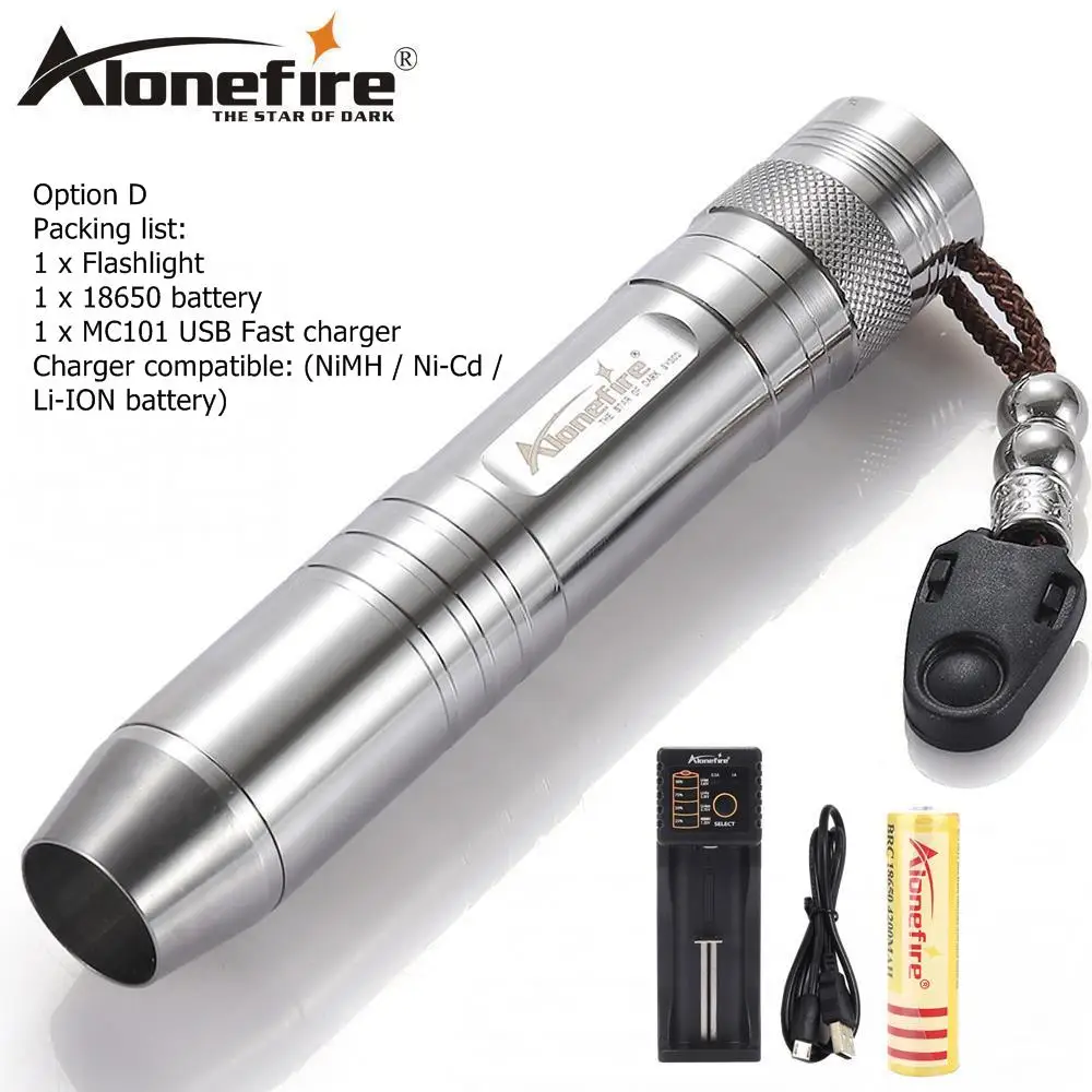 Option D AloneFire SV300 5 Вт Светодиодный белый светильник+ УФ-светильник+ желтый светильник фонарь лампа драгоценный камень ювелирный испытательный светильник вспышка с батареей 18650 - Испускаемый цвет: Option D