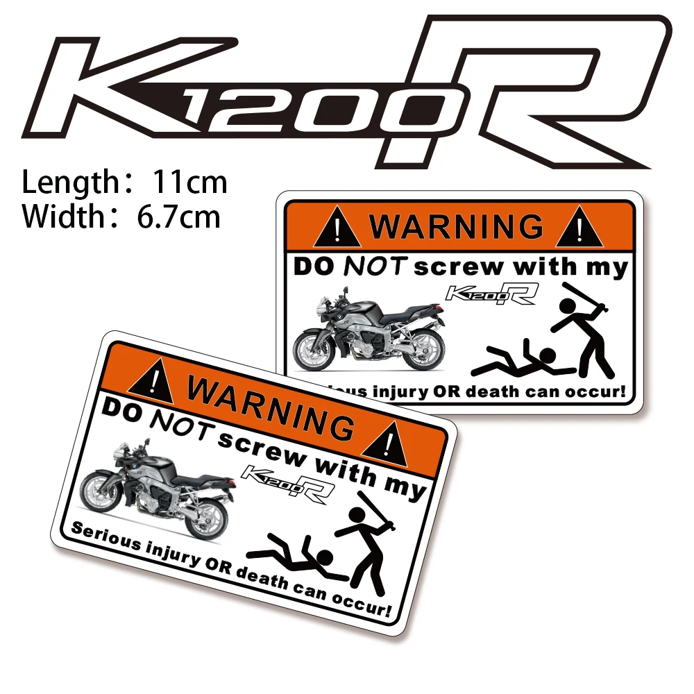 

KODASKIN 2 Pieces Do Not Screw Warning Sticker Decal for BMW K1200R