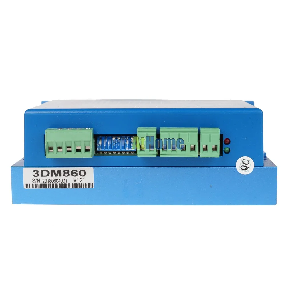 3DM860 CNC 3 фазный цифровой шаговый Драйвер 24 ~ 80VAC 30 100VDC 7.5A 20KHz ШИМ 200K микро шаги 12800