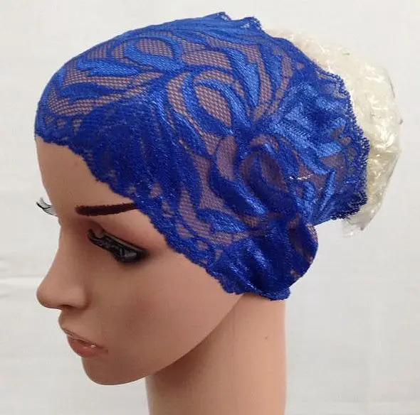 12 шт. Исламская underscarf кружева underscarves хиджаб шарф-труба мусульманские внутренние Шапки Головные уборы