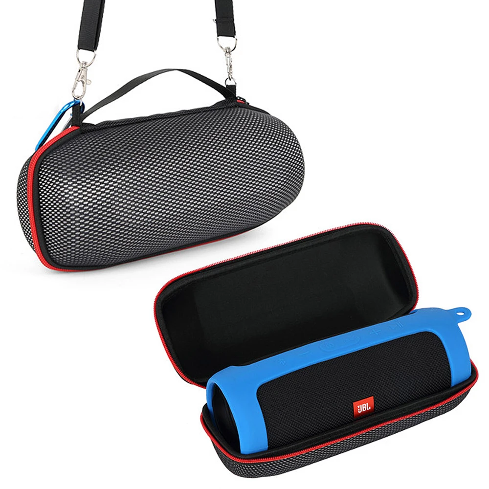 

2 in 1 Hard EVA Carry Zipper Storage Box Bag + Soft Silicone Case Cover For JBL Charge 4 Bluetooth Speaker for JBL Charge 4 Case