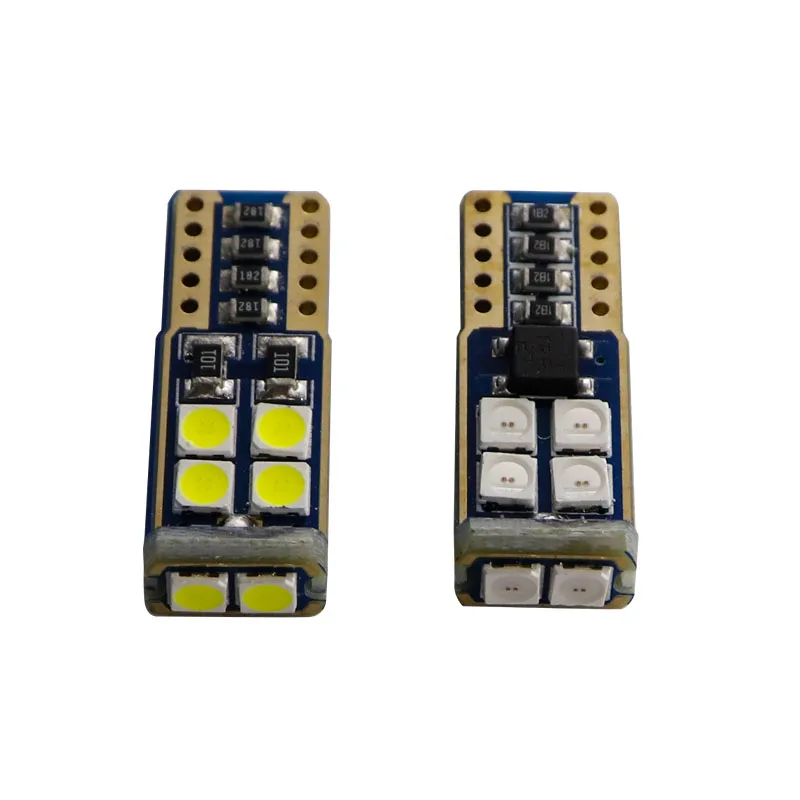 10/100 шт. супер яркий T10 canbus светодиод 10 SMD 3030 1 8 Вт 194 168 W5W купольный светильник для