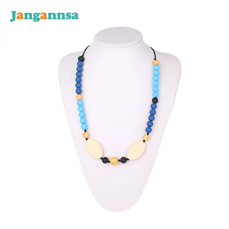 Ожерелье детский Прорезыватель Безопасный Силиконовый грызунок Материнские