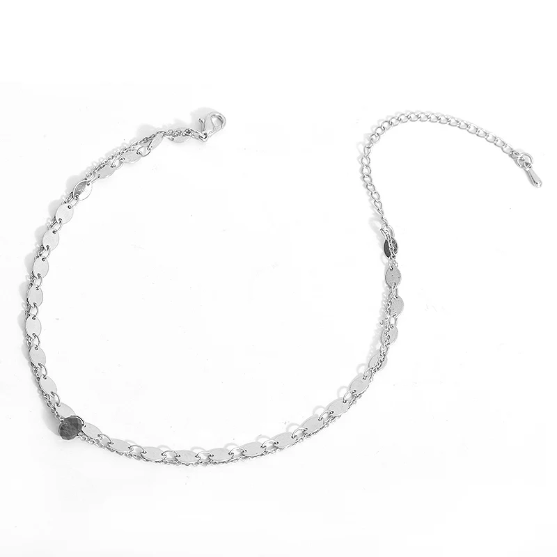 2017 модный двухслойный ножной браслет для женщин ювелирные изделия ног цепочка