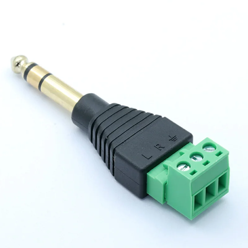 Стерео аудио разъем 6 35 мм 1/4 дюйма позолоченный адаптер для пайки|adapter 1/4|adapter