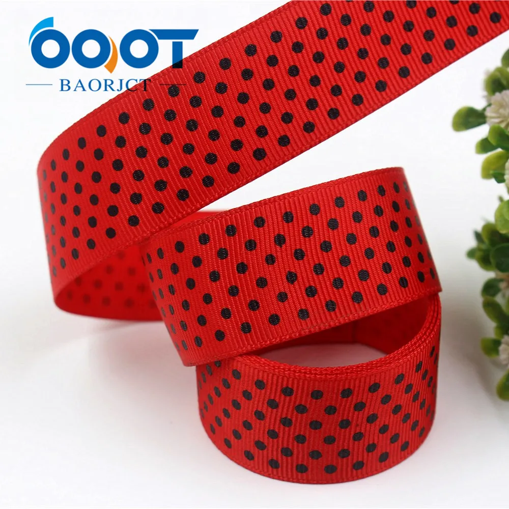 Лента из корсажной ткани с принтом в черный горошек 1 дюйм 25 мм 10 ярдов бесплатная