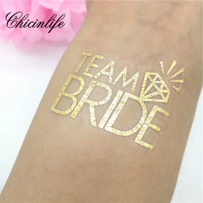Временная татуировка для невесты 1 шт. девичник вечерние надпись tribe флеш