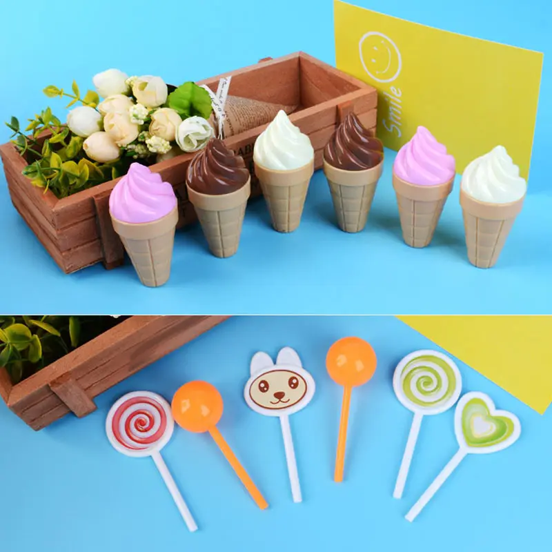 Моделирование детских игрушек Мини конфеты мороженое тележка магазин ролевые