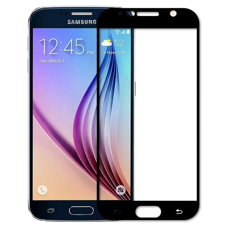Для Samsung Galaxy S6 с полным покрытием Экран защитная пленка 9 H закаленное Стекло