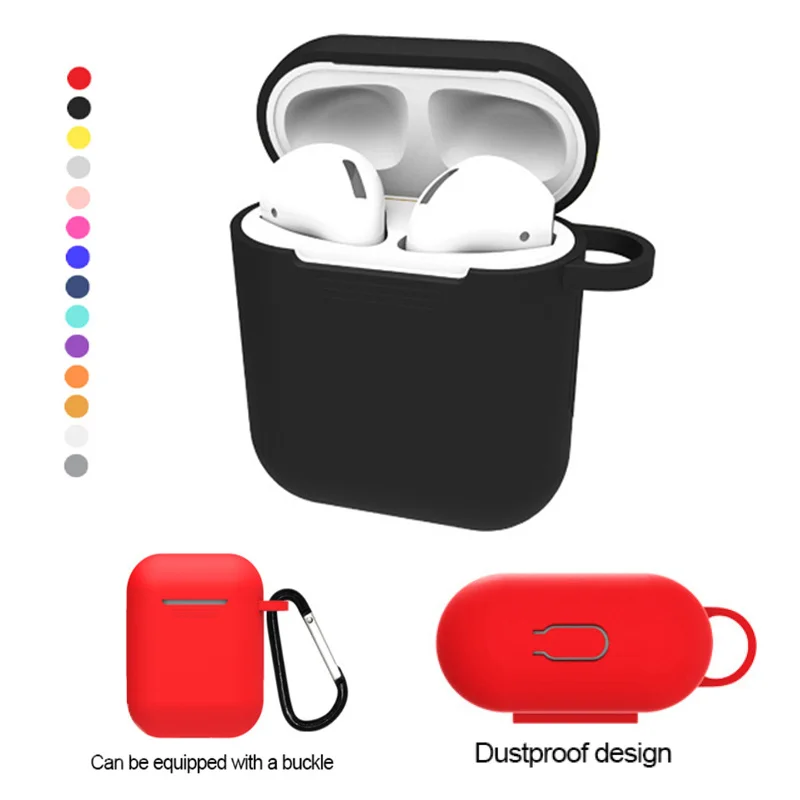 Для Airpods QI Стандартный беспроводной приемник защитный чехол для наушников
