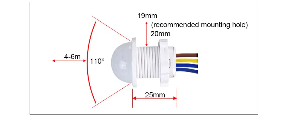 Мини-шкаф PIR датчик детектор умный переключатель 110 В 220 В LED PIR инфракрасный датчик движения Обнаружение автоматический датчик выключатель света