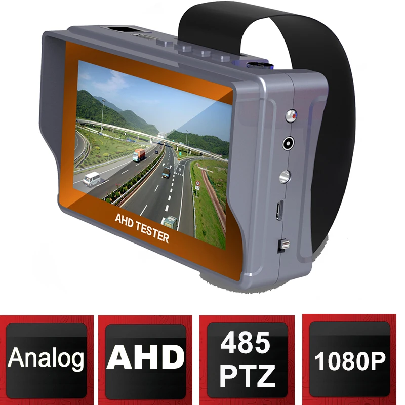 4 3 дюймов TFT lcd аналоговая CVBS AHD 2MP поддержка UPT кабель тест CCTV камеры тестер монитор