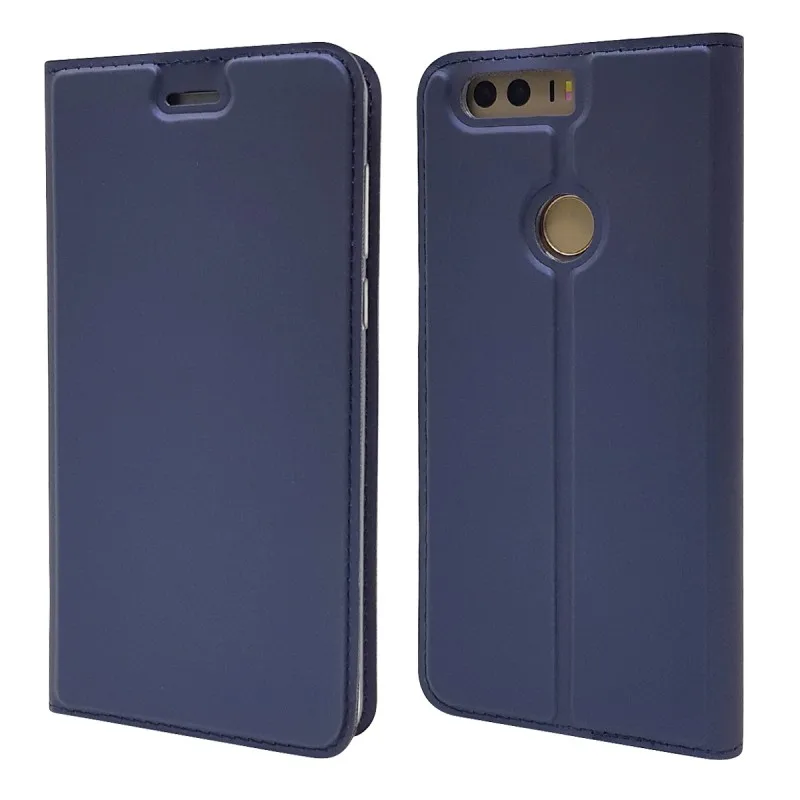 Кожаный чехол-бумажник для Huawei Honor 8 Pro/Honor 9 Lite с магнитной подставкой и карточкой