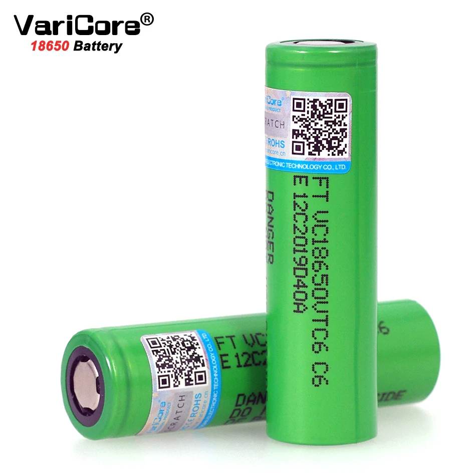 Литиевая батарея VariCore VTC6 2019 в 3 7 мАч 3000 30 А разряд US18650VTC6 для электронных сигарет с