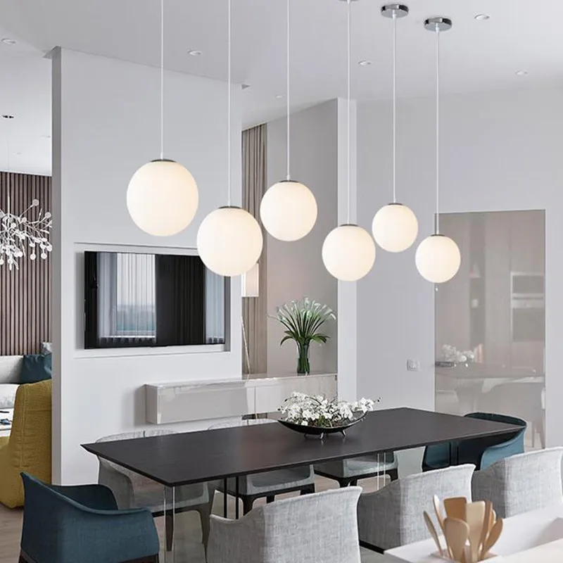 1 шт. простая люстра с одним стеклянным шариком креативная Персонализированная