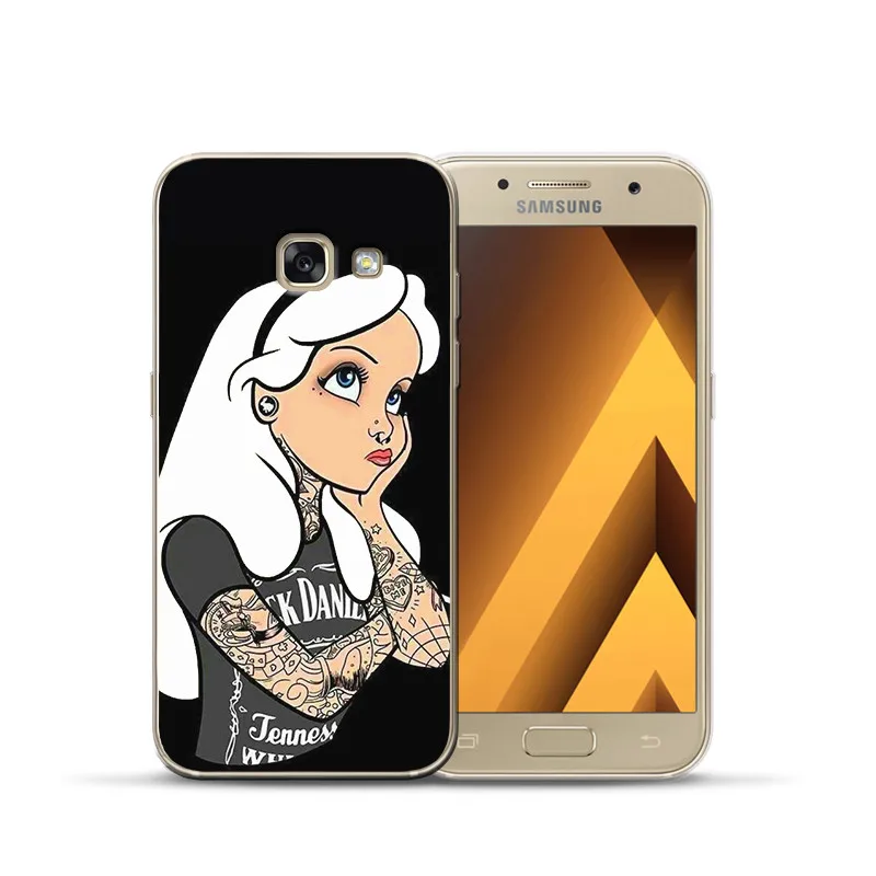 0035 Роскошный чехол для samsung Galaxy A9 A8 A7 A6 A5 A3 эльф Русалка Белый снег чехол с принцессой чехол силиконовый чехол - Цвет: 0035