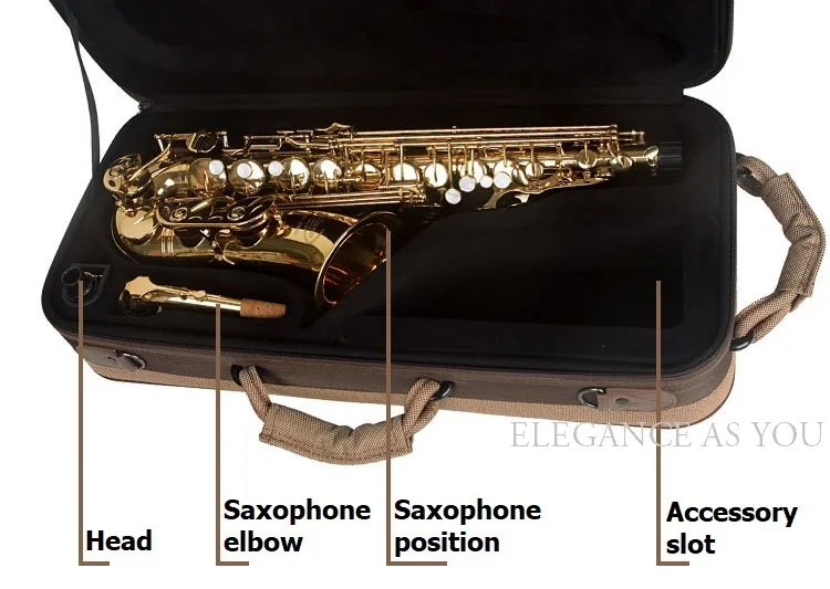 Амортизация bE Alto саксофон сумка чехол ремень через плечо SAX рюкзак сумка портативный фланелевый скольжения Внутренний sach крышка водонепроницаемый