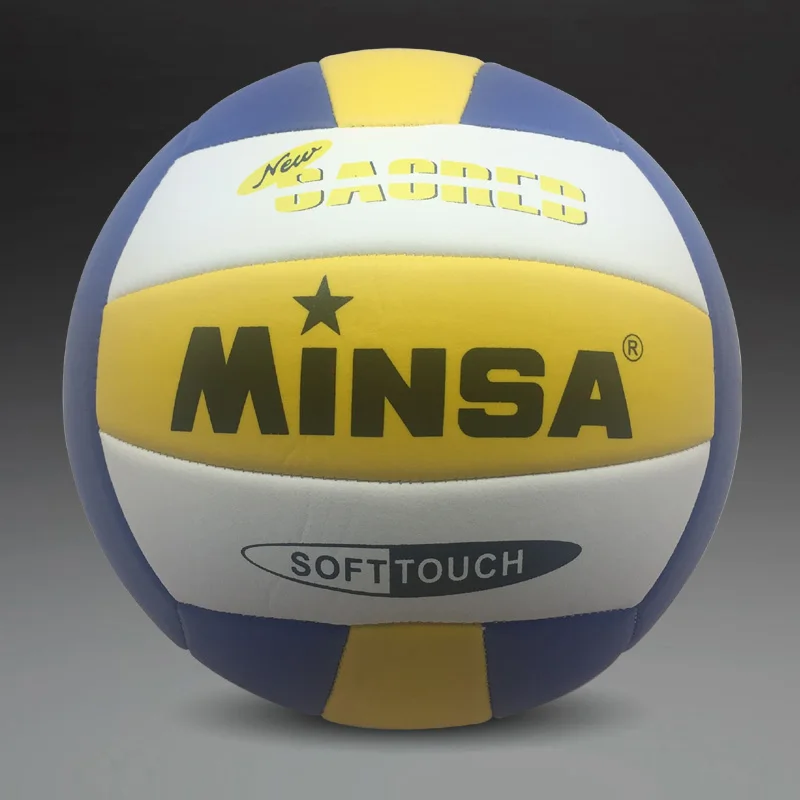 MINSA Розничная бренд MVB-001 мягкий касаться волейбол мяч, Size5 высокое качество волейбол с Чистая сумка+ иглы