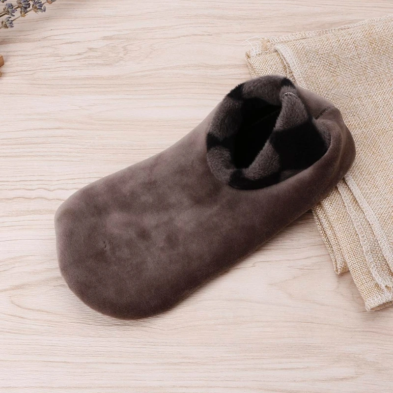 

Men Thicken Winter Warm Boot Socks Non Slip Elastic Indoor Floor Socks Slipper