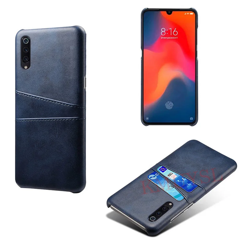 Кожаный держатель для карт чехол для телефона для Xiaomi mi 9 mi 9 SE жесткий кошелек чехол для Xiaomi mi 8 Lite mi 8 SE чехол бизнес Fundas Coque