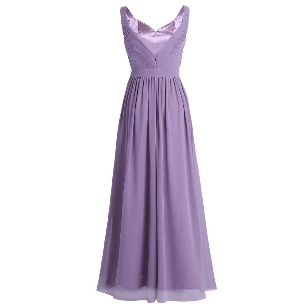 Vestido de festa, платье для женщин, без рукавов, плиссированное, v-образный вырез, шифон, длинное платье, для вечеринки, выпускного вечера, платья с поясом