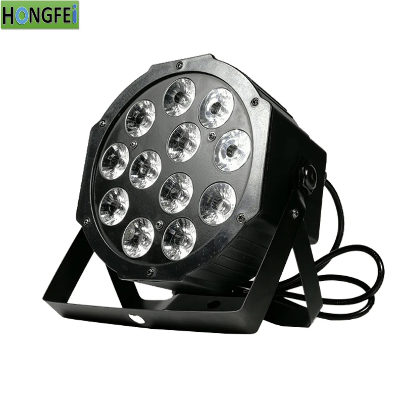 12x12 Вт led par Светильник rgbw 4в1 led par falt par dmx профессиональный сценический светильник, новое оборудование