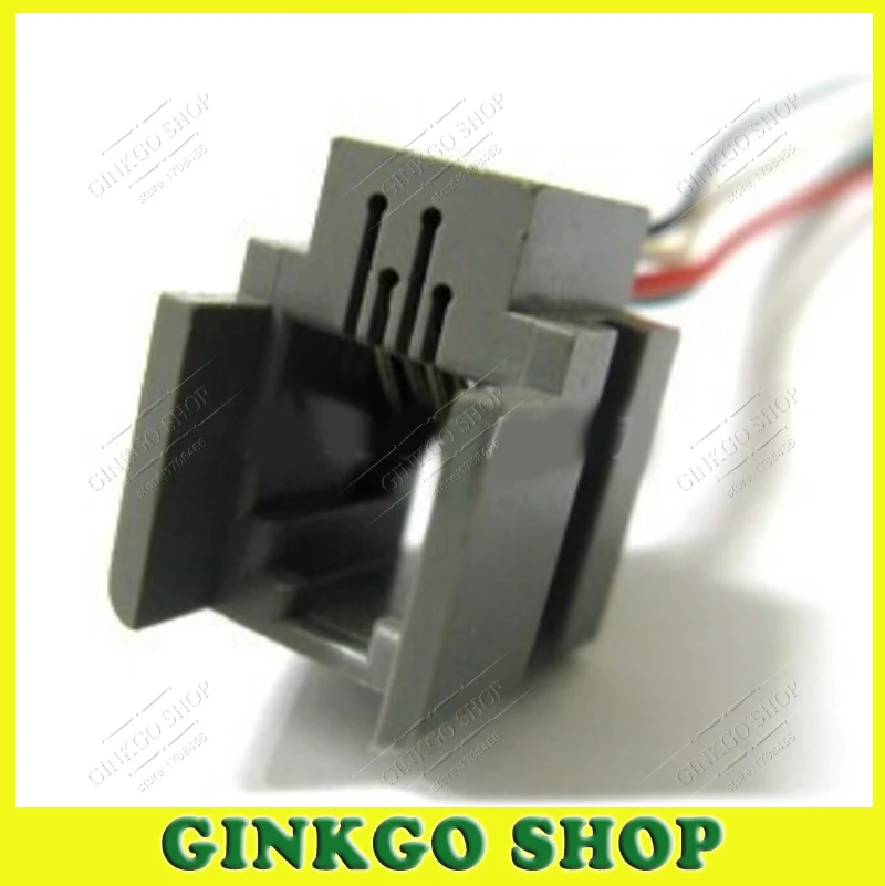 100 шт./лот оптовая продажа 4P4C RJ11 jack с кабелем Сетевая розетка 4-ядерный кабель