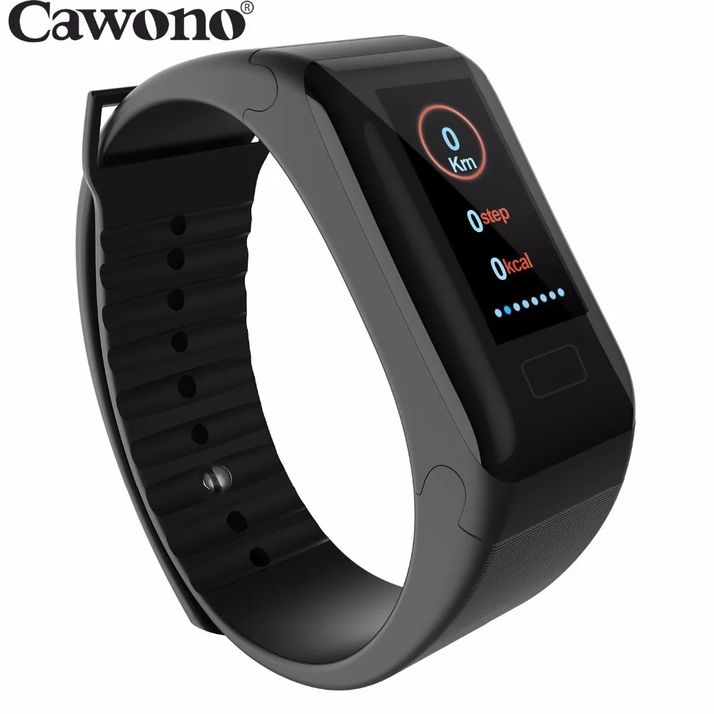 Cawono CW1 Bluetooth фитнес браслет трекер умный мужские наручные Браслет монитор